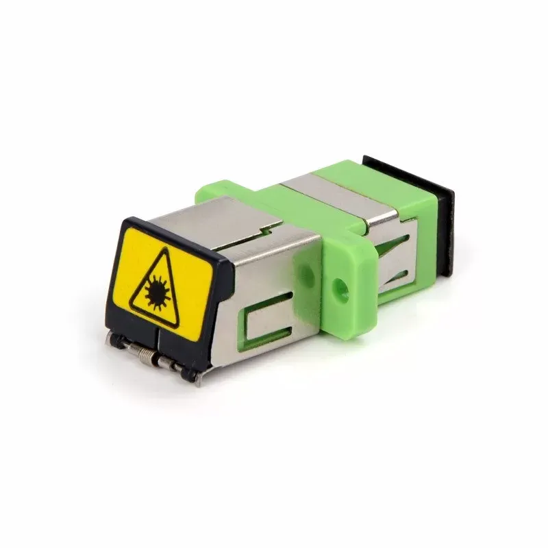 Fiber Optic Coupler SC/APC-SC/APC Single mode Simplex Green ABS Adapter