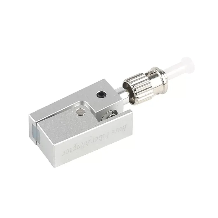 ST Square Bare Fiber Flange Temporary Splice Adapter OTDR Test Bare Fiber Coupler Fixture