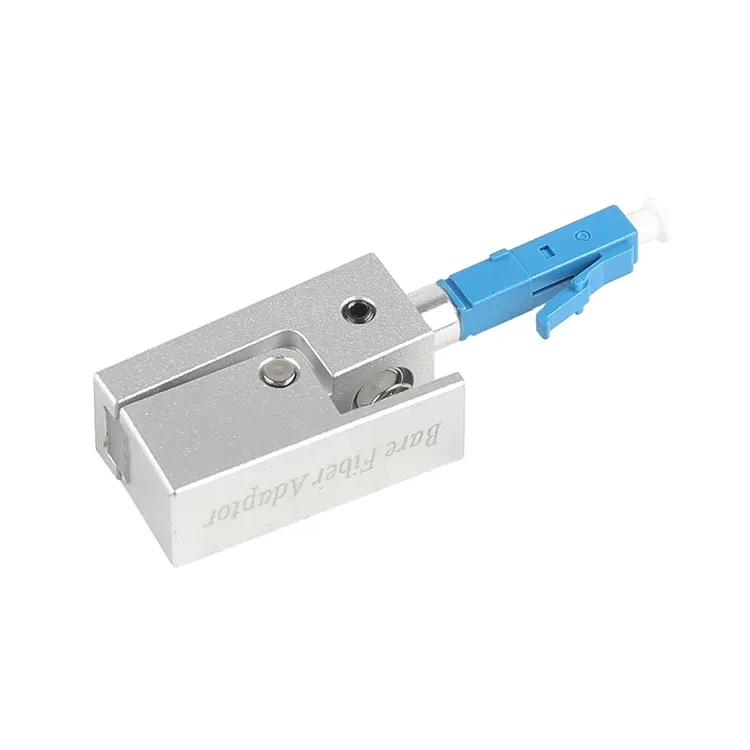 LC Square Bare Fiber Flange Temporary Splice Adapter OTDR Test Bare Fiber Coupler Fixture