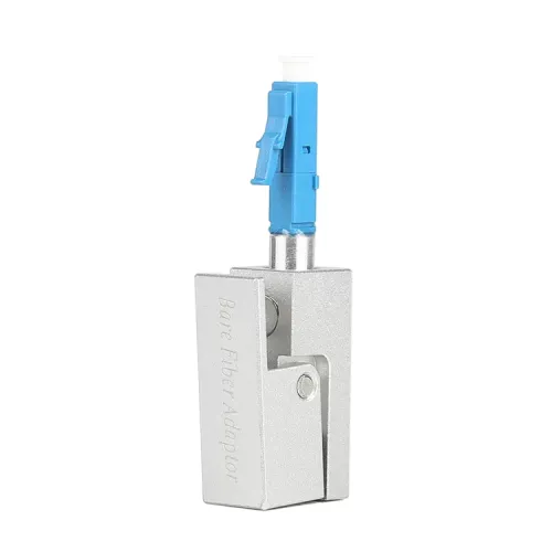LC Square Bare Fiber Flange Temporary Splice Adapter OTDR Test Bare Fiber Coupler Fixture