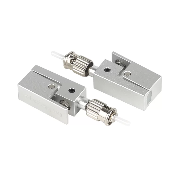 ST Square Bare Fiber Flange Temporary Splice Adapter OTDR Test Bare Fiber Coupler Fixture