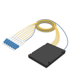FBT splitter 1*6 LC/UPC Fiber Optic Box splitter 1 in 6