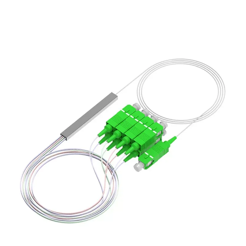 Fiber Optic PLC Splitter 1*8 G657A SC/APC 0.9mm micro mini type