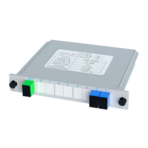 PLC Splitter SC/UPC 1*2 Installed Optic Splitter Cassette Type