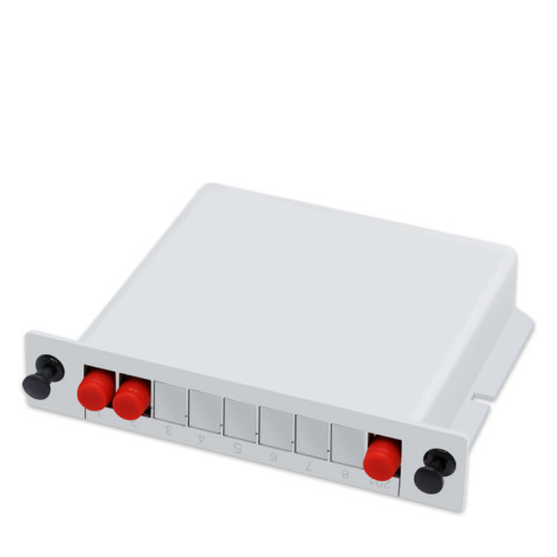 PLC Splitter FC/UPC 1*2 Installed Optic Splitter Cassette Type