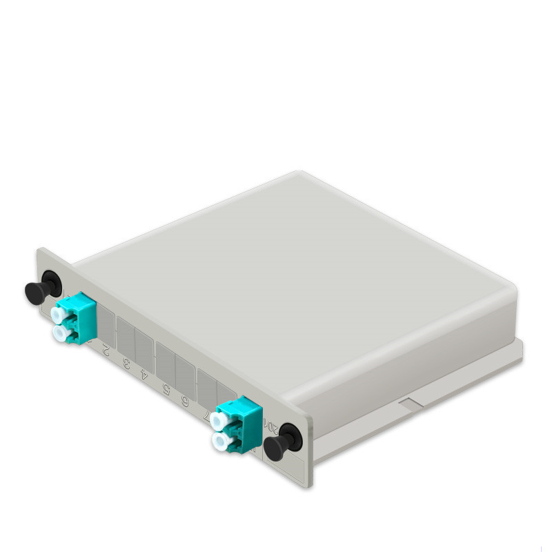 PLC Splitter LC/UPC 1*2 Multimode OM3 Installed Optic Splitter Cassette Type