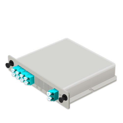 PLC Splitter LC/UPC 1*8 Multimode OM3 Installed Optic Splitter Cassette Type
