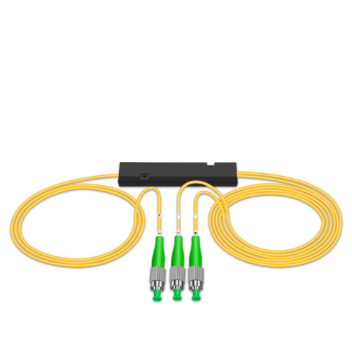 PLC Splitter FBT Splitter China manufacturer ABS FC/APC 1*2 Fiber Optic Splitter Splice