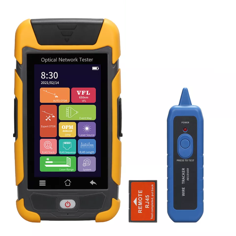 AUA-1315A OTDR Reflectometer with Multi Functions OPM OLS VFL Auto Event Map RJ45 Cable Tester Expert Testing SC FC Connectors