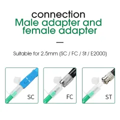 Fiber Optic Cleaning Pen SC/FC/ST 2.5mm LC/MU 1.25mm One-Click Cleaning Fiber Cleaner Tools Optical Fiber Connector Cleaner