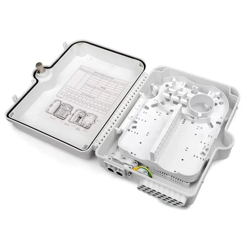 2 inlet 24 out 1:16 cassette splitter port 24 core adapter pigtail Fiber Optic Distribution Box