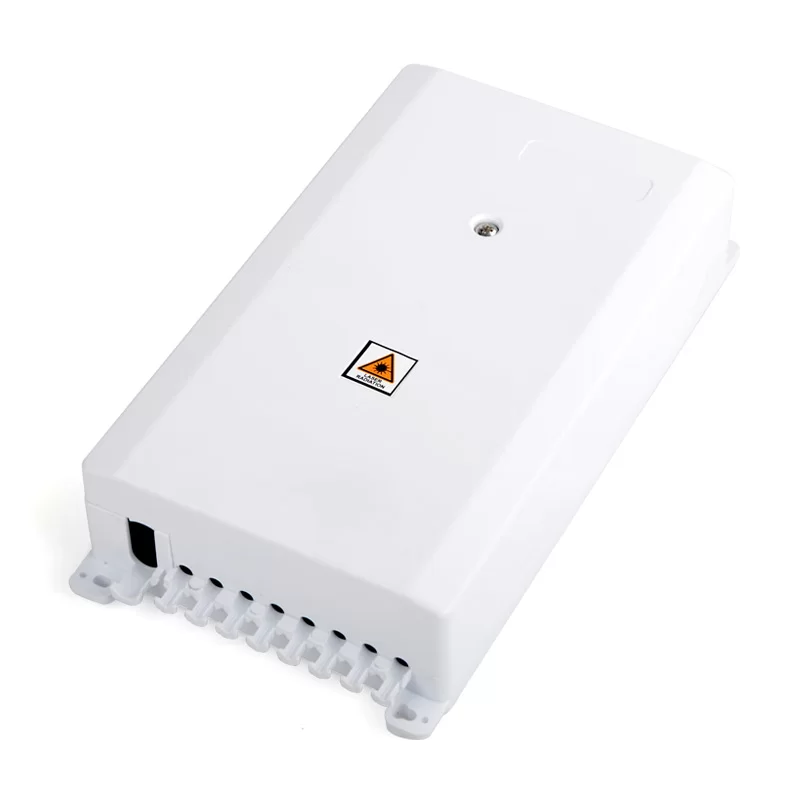 IP65 fiber splitter box Pon System FTTH 8 ports Fiber optical distribution box 1*8 wall-mounted junction box
