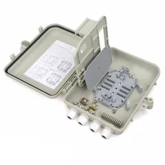 Fiber Optic Distribution Box 2 inlet 2out 1*8 cassette splitter port 12 core adapter pigtail FDB-12
