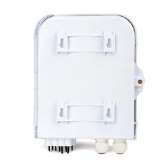 PC ABS white IP65 8 port CTO FDB floor termination fiber optic wall box