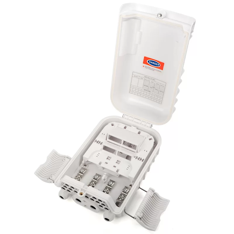 4 inlet 16 out Fiber Optic Distribution Box midspan port uncut design