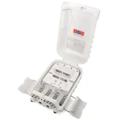 4 inlet 16 out Fiber Optic Distribution Box midspan port uncut design