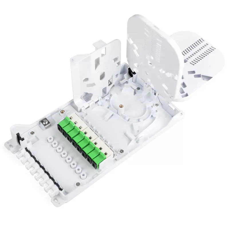 IP65 fiber splitter box Pon System FTTH 8 ports Fiber optical distribution box 1*8 wall-mounted junction box