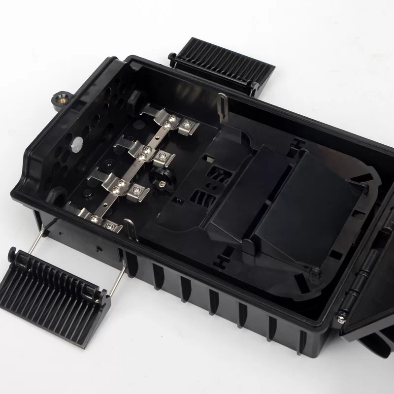 4 inlet 16 out Fiber Optic Distribution Box midspan port uncut design