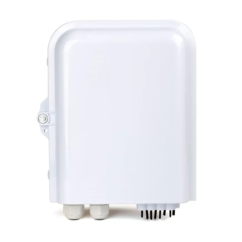 PC ABS white IP65 8 port CTO FDB floor termination fiber optic wall box