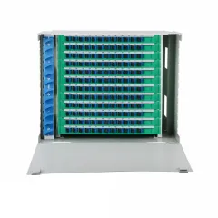 ODF Optical Distribution Frame 144Core SC/UPC Coupler With Pigtail Optical Fiber Splicing Tray Full Installation