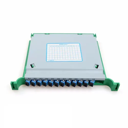 ODF Mini Optical Distribution Frame 12 Core SC/UPC Coupler With Pigtail Optical Fiber Splicing Tray