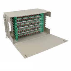 ODF Optical Distribution Frame 96Core FC/UPC Coupler With Pigtail Optical Fiber Splicing Tray Full Installation