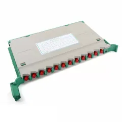 ODF Optical Distribution Frame 12 Core FC/UPC Coupler With Pigtail Optical Fiber Splicing Tray