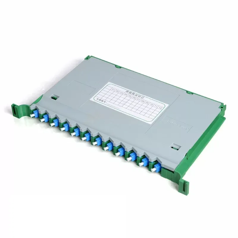 ODF Optical Distribution Frame 12 Core LC/UPC Coupler With Pigtail Optical Fiber Splicing Tray