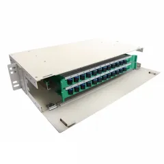 ODF Optical Distribution Frame 24Core SC/UPC Coupler With Pigtail Optical Fiber Splicing Tray Full Installation