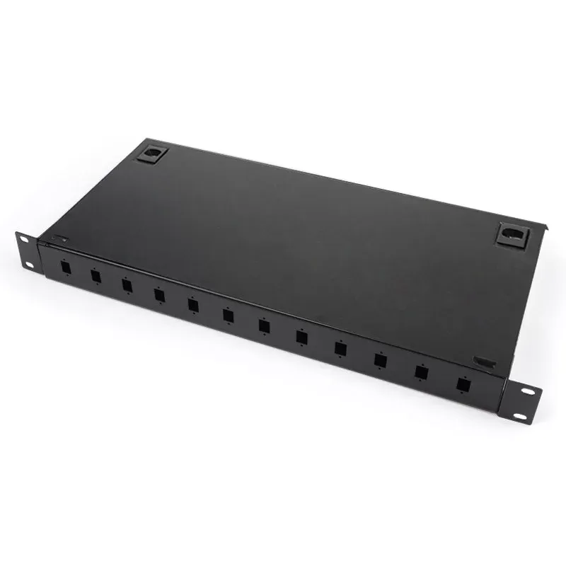 Fiber Patch Panel 12 Ports 19 inch Terminal Box Chassis