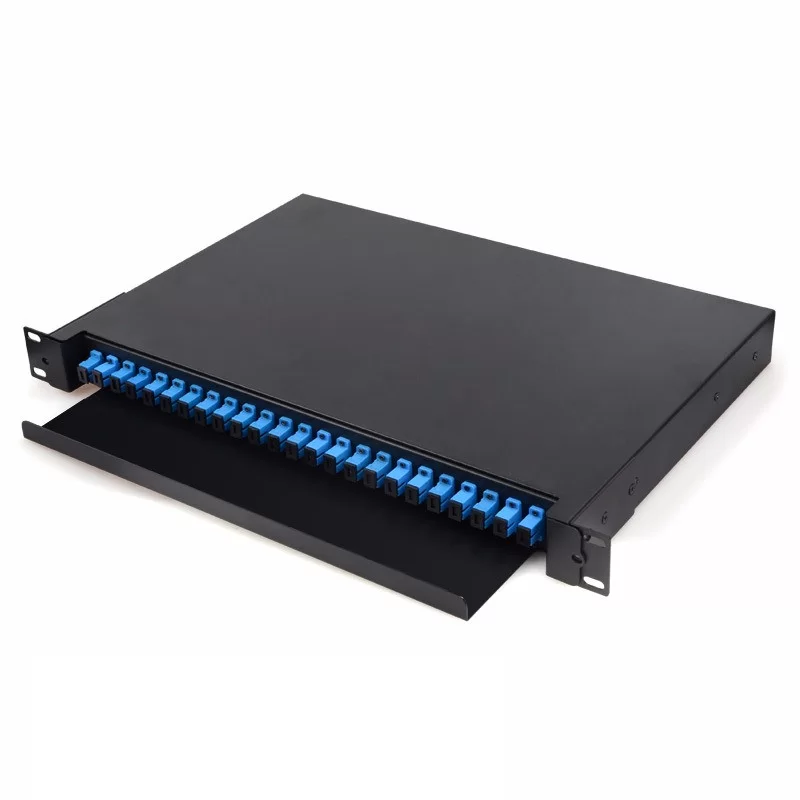 Fiber Patch Panel 24Ports Installed 24Core SC/UPC Coupler 19 inch High ...