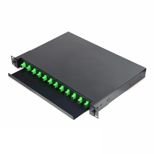 Fiber Patch Panel 12Ports Installed 12Core SC/APC Coupler High density terminal box
