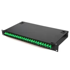Fiber Patch Panel 24 Ports Installed 24 Core SC/APC Coupler with Pigtail High density terminal box