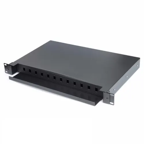 Fiber Patch Panel 12Ports 19 inch High Density Terminal Box Chassis