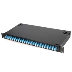 Fiber Patch Panel 24 Ports Installed 48 Core LC/UPC Coupler with Pigtail High density terminal box