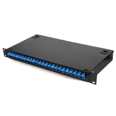 Fiber Patch Panel 24 Ports Installed 24 Core SC/UPC Coupler with Pigtail terminal box
