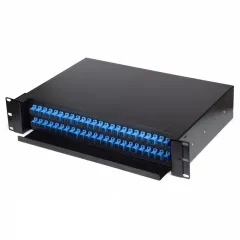 Fiber Patch Panel 48Ports Installed 48Core SC/UPC Coupler 19 inch High density terminal box