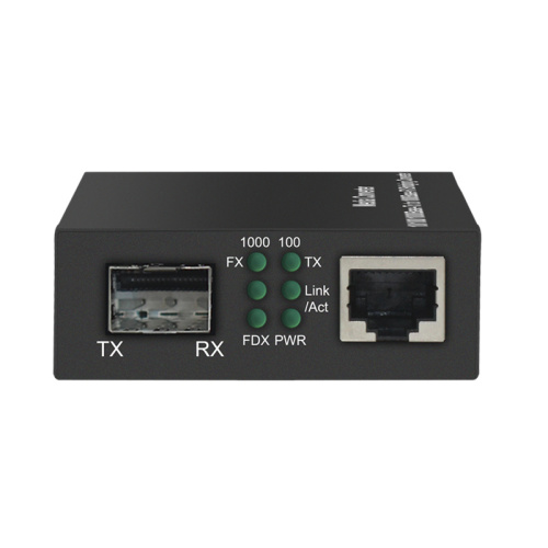 Media Converter 1G1E Fiber To Ethernet 1xSFP 1xRJ45 10/100/1000 Base-Tx to 1000Base-FX Ethernet Fiber Switch China Manufacturer Wholesaler Price