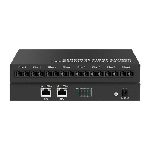 Ethernet Fiber Switches 8F2E 8xDuplex SC 2xRJ45 Ethernet to Fiber 10/100 Base-Tx to 100Base-SX/LX Fiber Switches China Manufacturer Wholesaler Price