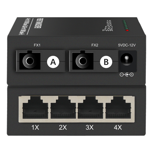 Ethernet Fiber Switch 2F4E 2xSC 4xRJ45 Media Converter Ethernet to Fiber 10/100 Base-Tx to 100Base-FX Fiber Switch China Manufacturer Wholesaler Price
