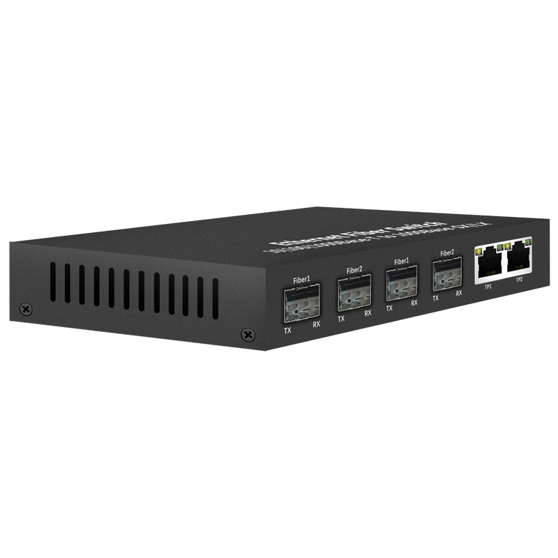 Ethernet Fiber Switch 4G2E 4xSFP 2xRJ45 Ethernet to Fiber 10/100/1000 Base-Tx to 1000Base-SX/LX Fiber Switch China Manufacturer Wholesaler Price