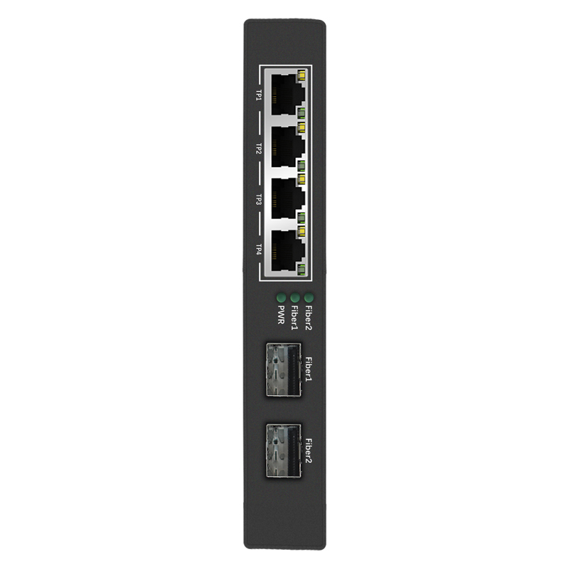 Ethernet Fiber Switch 2G4E 2xSFP 4xRJ45 Ethernet to Fiber 10/100/1000 Base-T to 1000Base-SX/LX Fiber Switch China Manufacturer Wholesaler Price