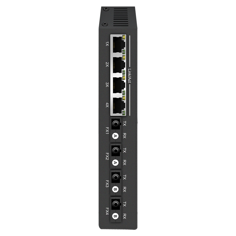 Ethernet Fiber Switch 4F4E 4xSC 4xRJ45 Ethernet to Fiber 10/100 Base-Tx to 100Base-SX/LX Fiber Switch China Manufacturer Wholesaler Price