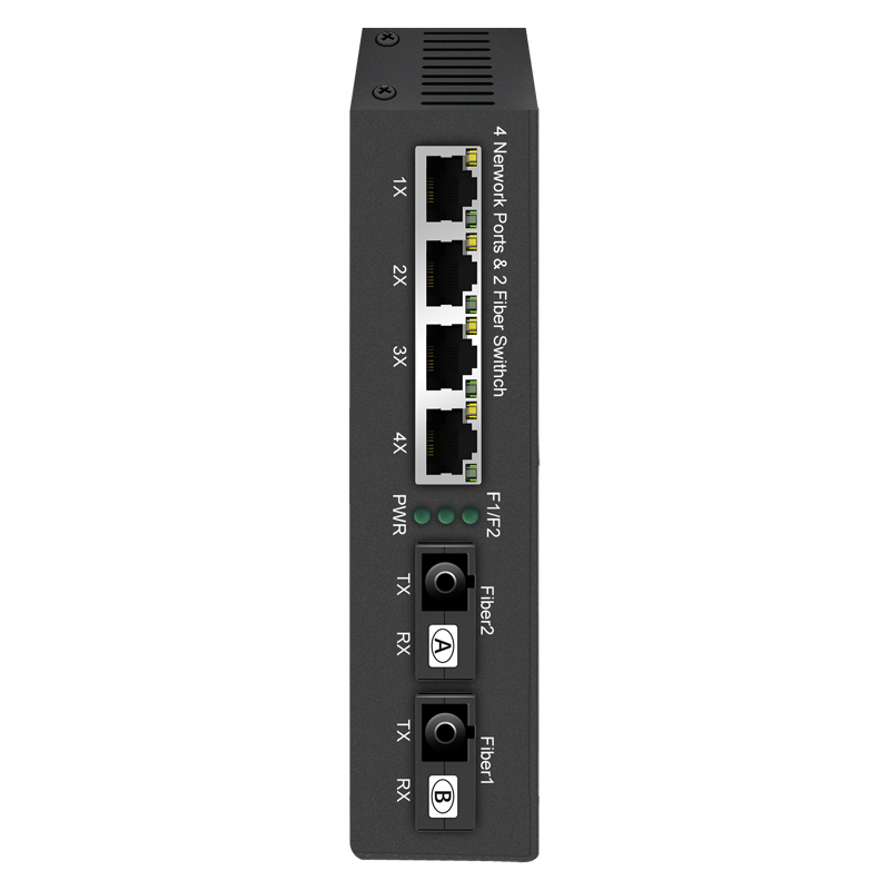 Ethernet Fiber Switch 2G4E 2xSC 4xRJ45 Ethernet to Fiber 10/100/1000 Base-T to 1000Base-SX/LX Fiber Switch China Manufacturer Wholesaler Price