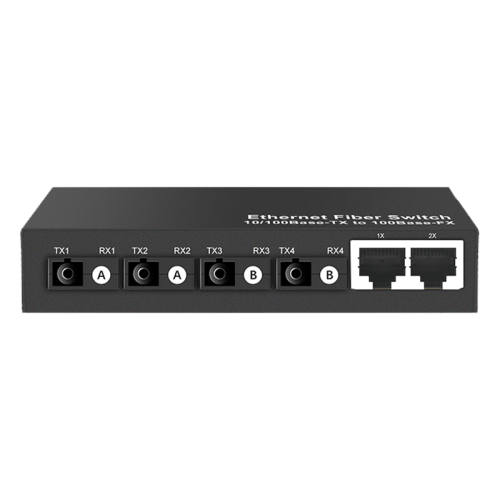 Ethernet Fiber Switch 4F2E 4xSC 2xRJ45 Ethernet to Fiber 10/100 Base-Tx to 100Base-SX/LX Fiber Switch China Manufacturer Wholesaler Price
