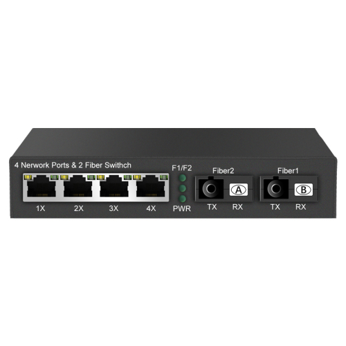 Ethernet Fiber Switch 2G4E 2xSC 4xRJ45 Ethernet to Fiber 10/100/1000 Base-T to 1000Base-SX/LX Fiber Switch China Manufacturer Wholesaler Price