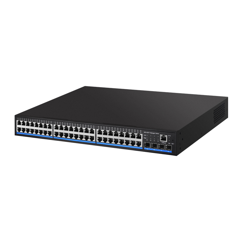 Managed Switches 48G+4SFP Ethernet 4xSFP 48xRJ45 Full Gigabit Ports Layer 2 Ethernet Fiber POE Switch China Manufacturer Wholesaler Price