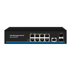 Managed Switches 8GE+4GE COMBO Ethernet 4xSFP 12xRJ45 Full Gigabit Ports Layer 2 Ethernet Fiber POE Switch China Manufacturer Wholesaler Price