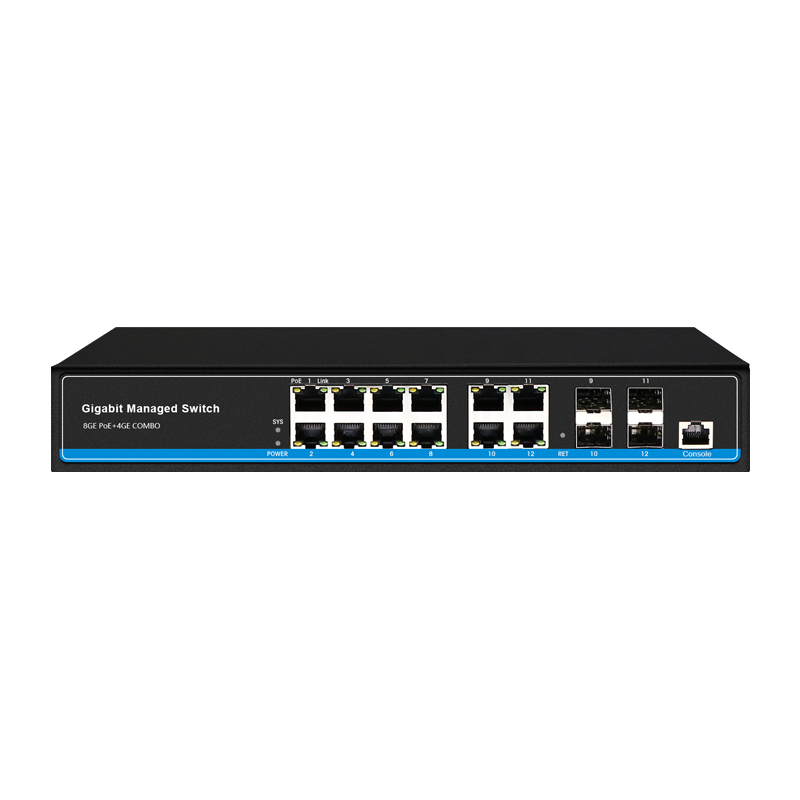 Managed Switches 8ge Poe4ge Combo Ethernet 4xsfp 12xrj45 Full Gigabit Ports Layer 2 Ethernet 5307