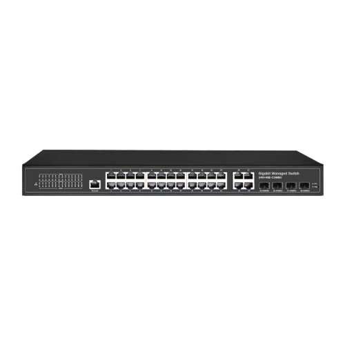 Managed Switches 24G+4GE-COMBO+4SFP Ethernet Full Gigabit 28xRJ45 4xSFP Ports Layer 2 Management Ethernet Fiber Switch China Manufacturer Wholesaler Price